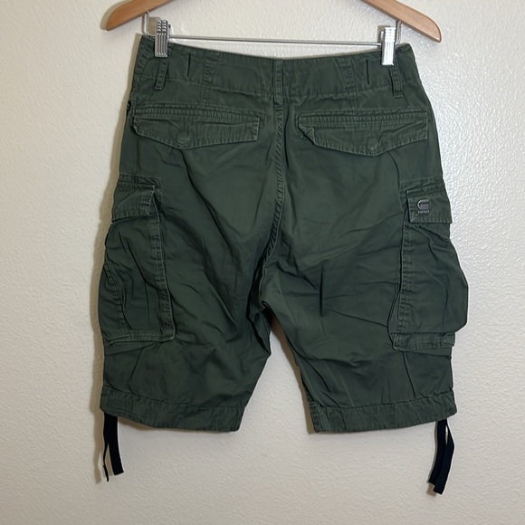 G-Star Dark Green Cargo Shorts - Picture 7 of 14